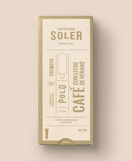 Polo Cremoso de Café con leche de verano