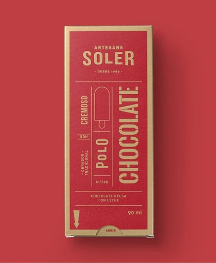 Polo cremoso de chocolate