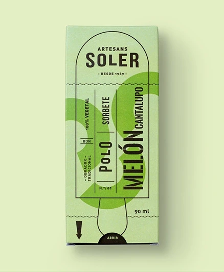 Polo refrescante de melón